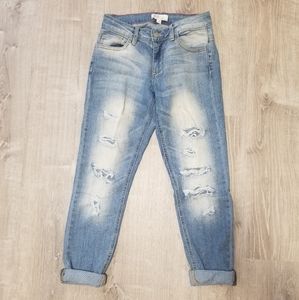 Light Wash Distressed Cello Jeans